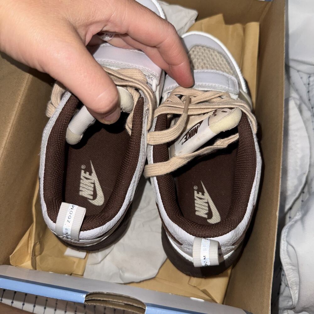 Nike Travis Scott Zoom Field Jaxx Lace-Up Light Chocolate HQ3073-100 Size 4 - Picture 7 of 8